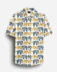 The Off-White Elephant Print Shirt Half Sleeve