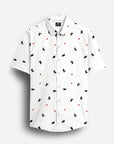 Riverine Shirt With White Print