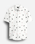 Riverine Shirt With White Print