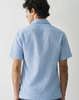 Sky Blue Popcorn Half Sleeve Shirt