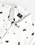 Riverine Shirt With White Print
