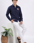 Azure Wings Premium Embroidered Shirt