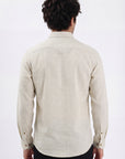 Island Breeze Premium Beige Embroidered Shirt