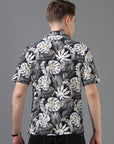 Regular Fit Printed Spread Collar Beach Wear Shirt