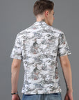Regular Fit Printed Spread Collar Beach Wear Shirt