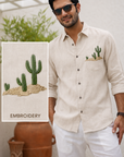 Desert Cactus Full Sleeve Casual Shirt