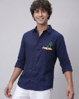 Desert Cactus Premium Navy Shirt
