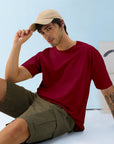 Oversized T-Shirt Maroon