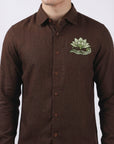 Lotus Aura Premium Embroidery Shirt