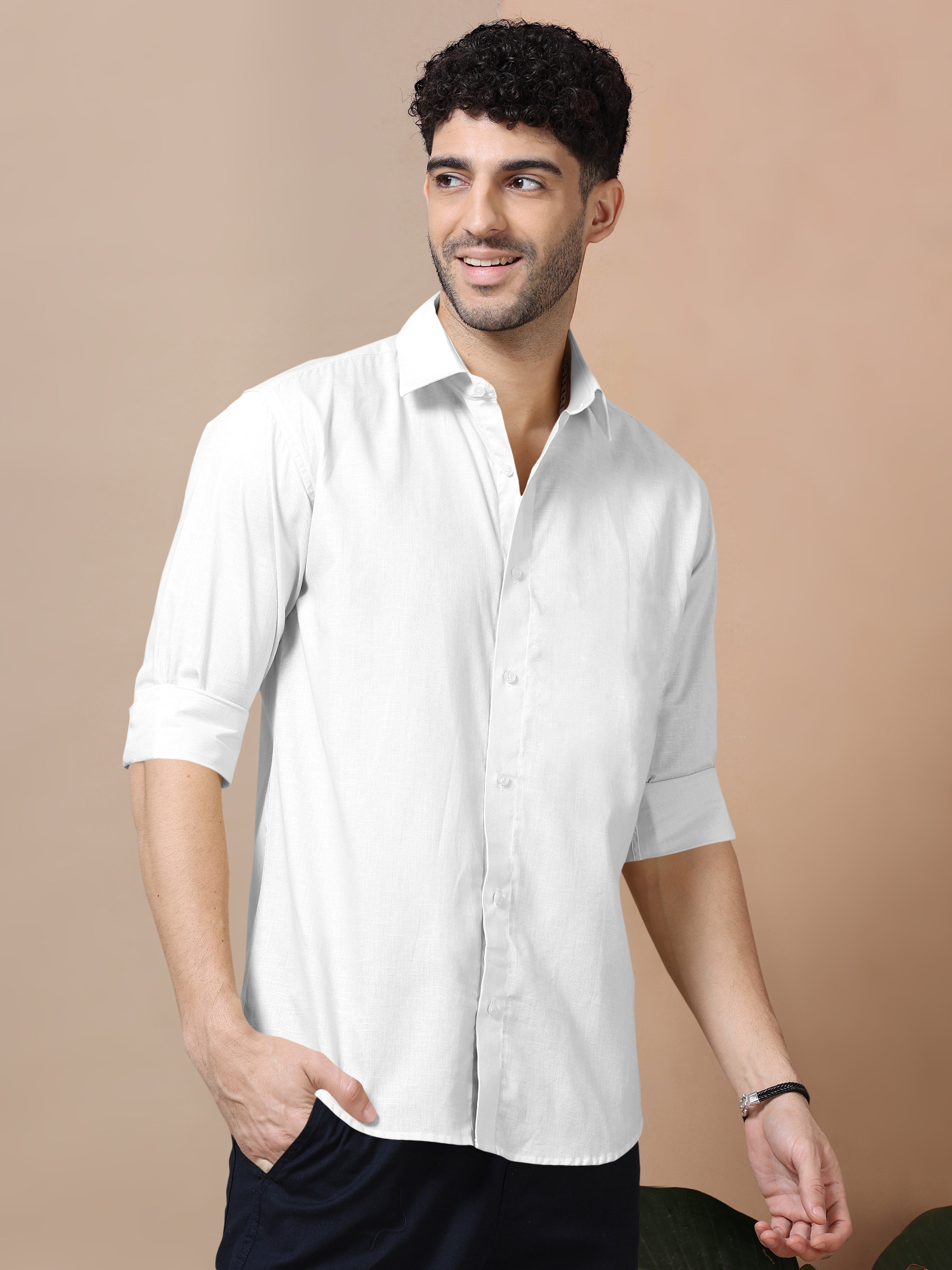 Linen Shirt White – Kronik