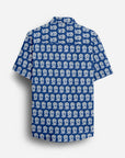The Navy Blue Shirt With White Print