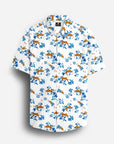 Mistari Shirt With White & Blue Print