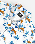 Mistari Shirt With White & Blue Print