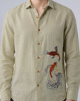 Koi Waves Premium Embroidery Shirt