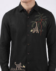 Jungle Tales Premium Black Embroidered Shirt