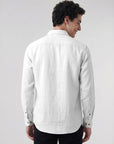 Royal Stag Premium White Embroidered Shirt