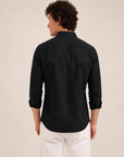 Midnight Voyage Embroidered Cotton Shirt