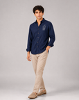 Bubble Brew Embroidered Cotton Shirt