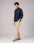Bubble Brew Embroidered Cotton Shirt