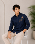 Songbird Embroidered Cotton Shirt