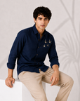 Sky Wanderer Embroidered Cotton Shirt
