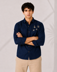 Sky Wanderer Embroidered Cotton Shirt