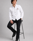 Coffee Cup & Book Full Sleeve Casual Shirt