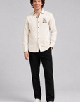 Coffee & Chill Bear Full Sleeve Casual Shirt