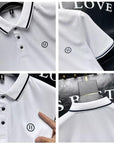 Placket Detail Regular Polo Shirt white