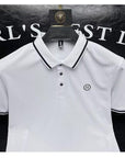 Placket Detail Regular Polo Shirt white