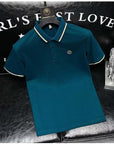 Placket Detail Regular Polo Shirt DARK blue