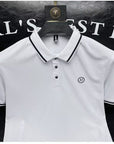 Placket Detail Regular Polo Shirt white