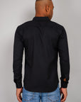 Plain Cotton Shirt Black