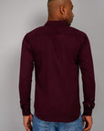 Plain Cotton Shirt Wine