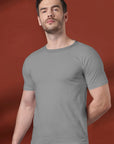 Round Neck T-Shirt Light Grey