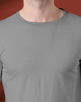 Round Neck T-Shirt Light Grey