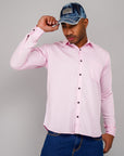 Plain Cotton Shirt Pink