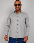 Plain Cotton Shirt gray