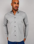 Plain Cotton Shirt gray