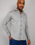 Plain Cotton Shirt gray