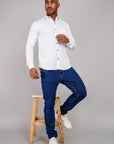 Plain Cotton Shirt white