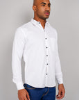 Plain Cotton Shirt white