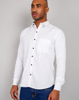 Plain Cotton Shirt white