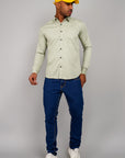 Plain Cotton Shirt C - Green