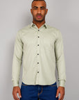Plain Cotton Shirt C - Green