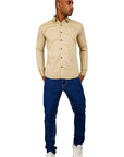 Plain Cotton Shirt Cream