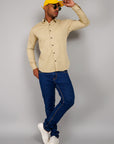 Plain Cotton Shirt Cream