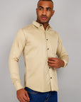 Plain Cotton Shirt Cream