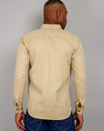 Plain Cotton Shirt Cream