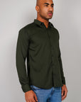 Plain Cotton Shirt Mehandi